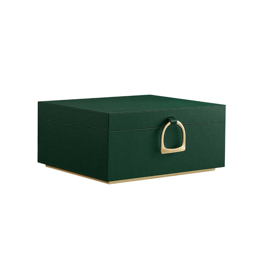Jewelry Box Organizer With Handle 2 Layer Storage
