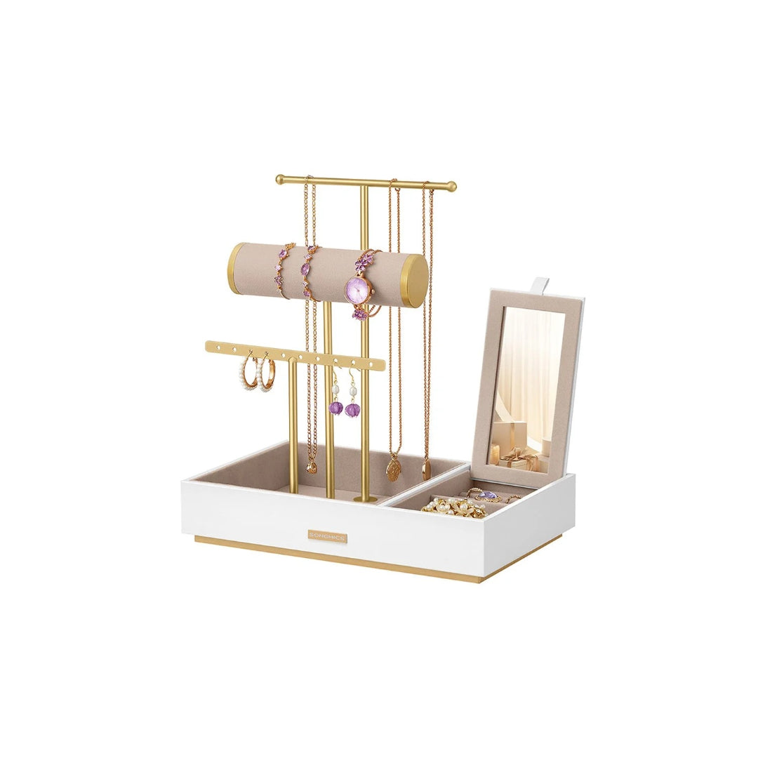 Jewelry Holder Stand With Necklace Bracelet And Earring Rack