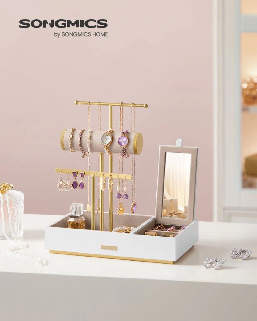 Jewelry Holder Stand With Necklace Bracelet And Earring Rack