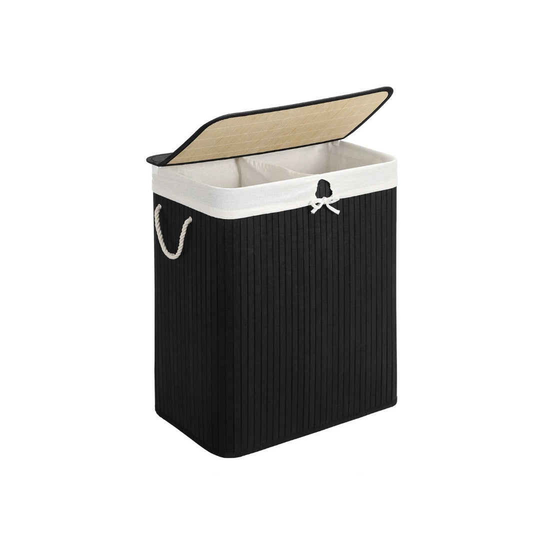 Laundry Hamper With Lid 2 Section 21.99 Gallon Sorter