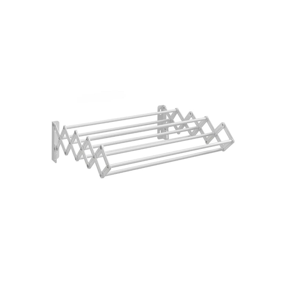 Wall Mounted Clothes Drying Rack Expandable 9 Rod Steel Airer