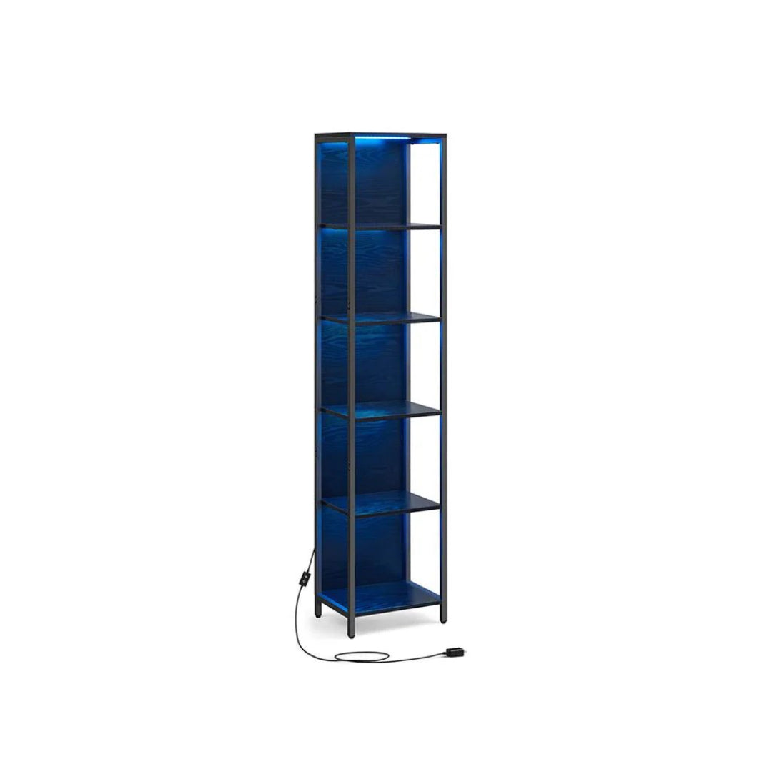 6 Tier LED Bookshelf With Dimmable Lights, 15.7/23.6 Inch Unit