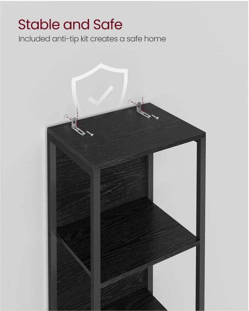 6 Tier LED Bookshelf With Dimmable Lights Display Shelf