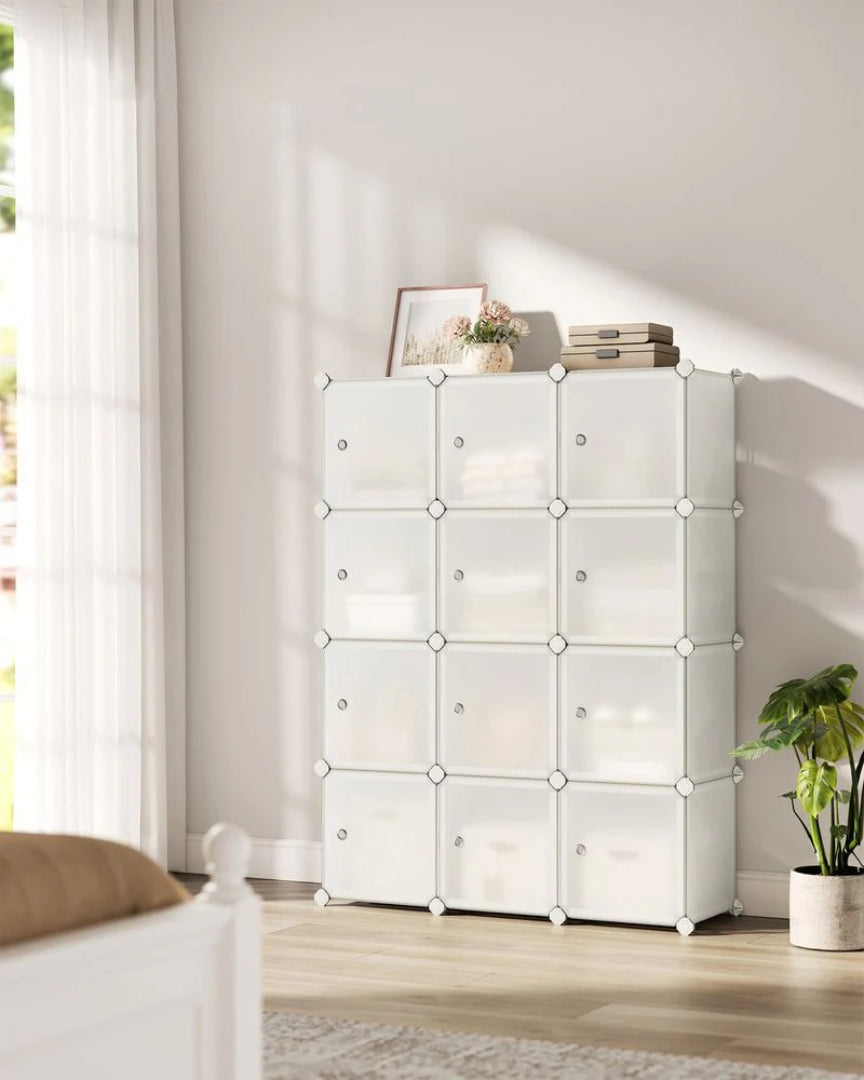 Cube Storage Cabinet With Doors 9 To 16 Plastic Cubes