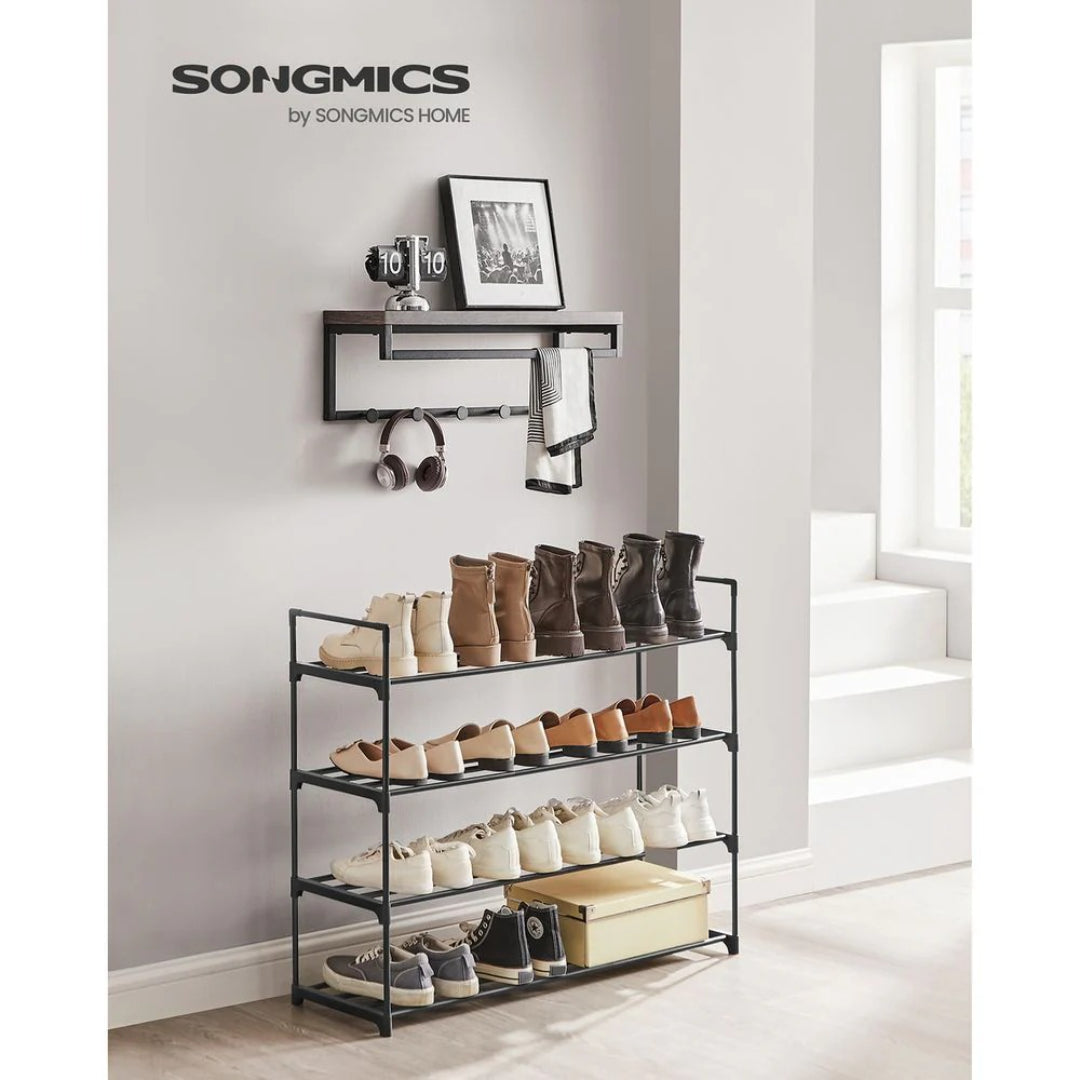 2/3/4/10 Tier Metal Shoe Rack, 36.2/46.1/17.7 Inch Organizer
