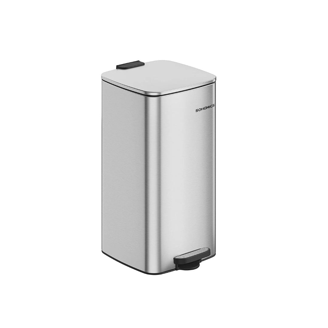 Stainless Steel Step Trash Can with Inner Bucket, 5.2–8 Gallon