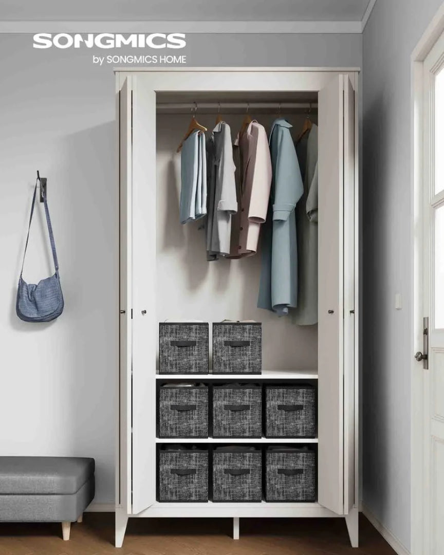 Foldable Storage Cubes Set Of 8 Fabric Bins