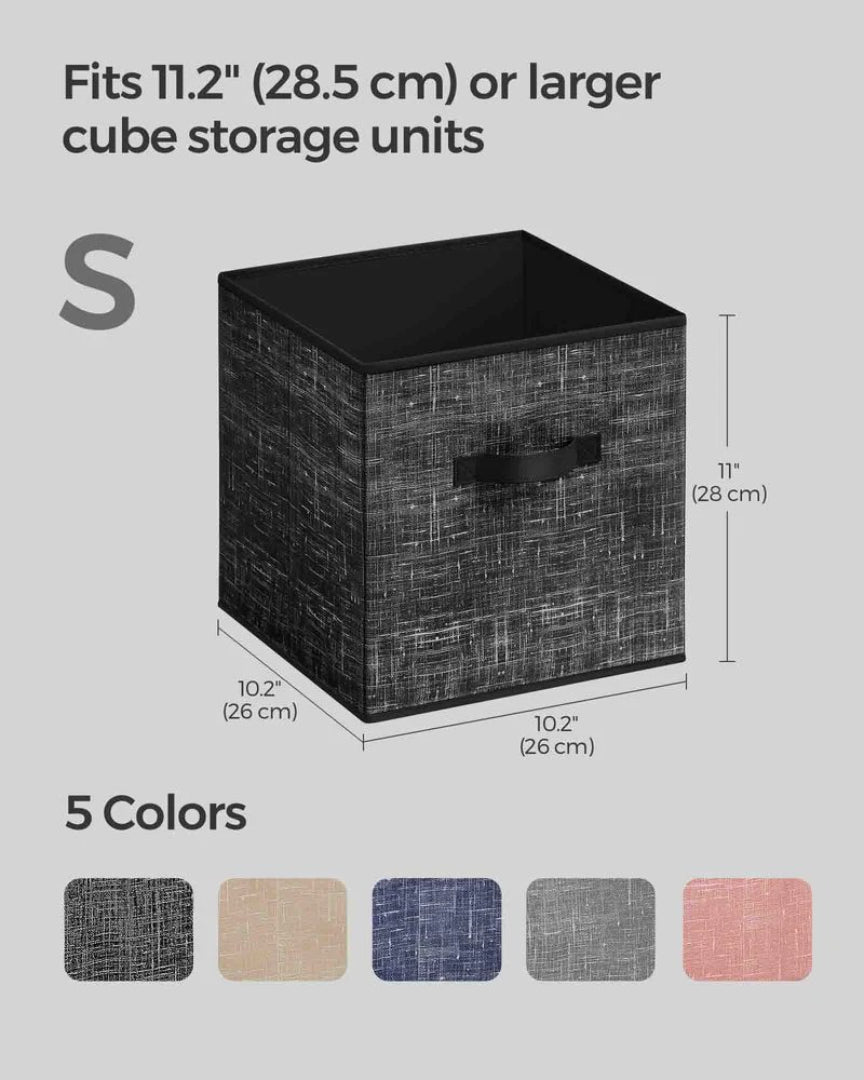 Foldable Storage Cubes Set Of 8 Fabric Bins