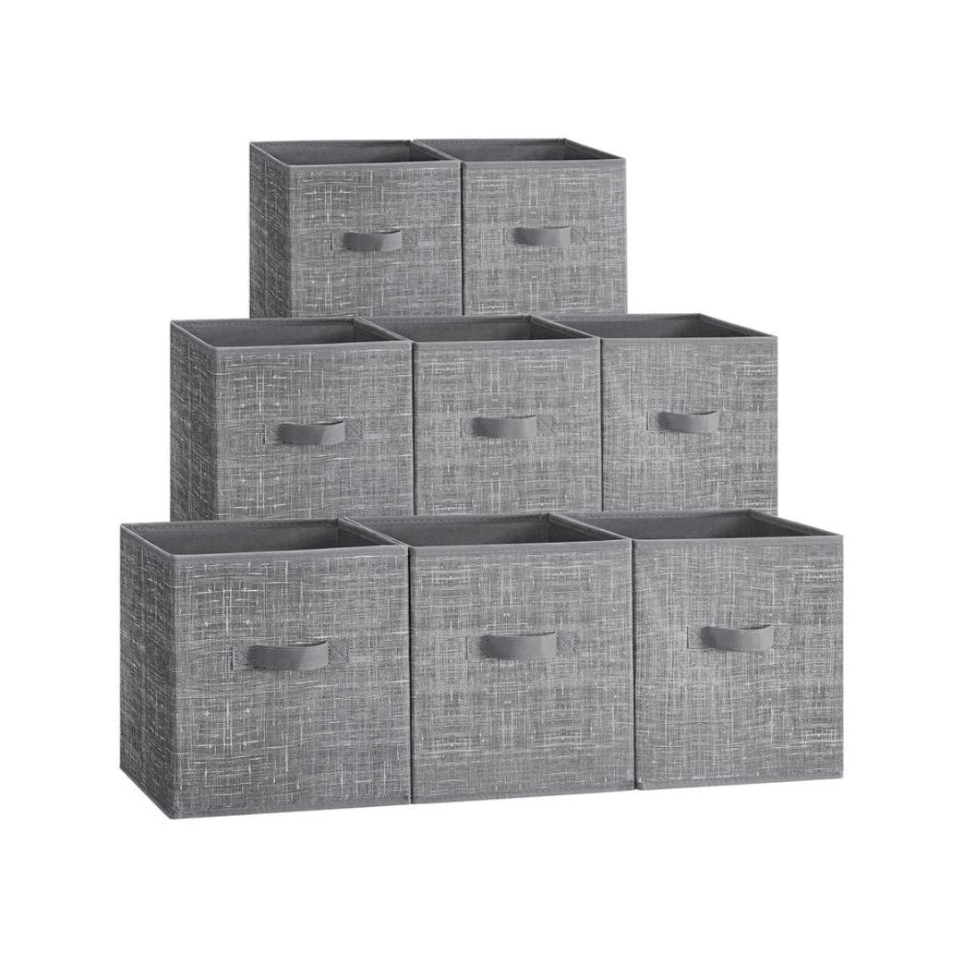 Foldable Storage Cubes Set Of 8 Fabric Bins