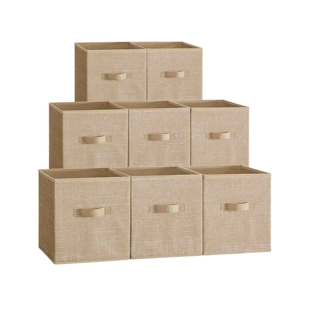 Foldable Storage Cubes Set Of 8 Fabric Bins