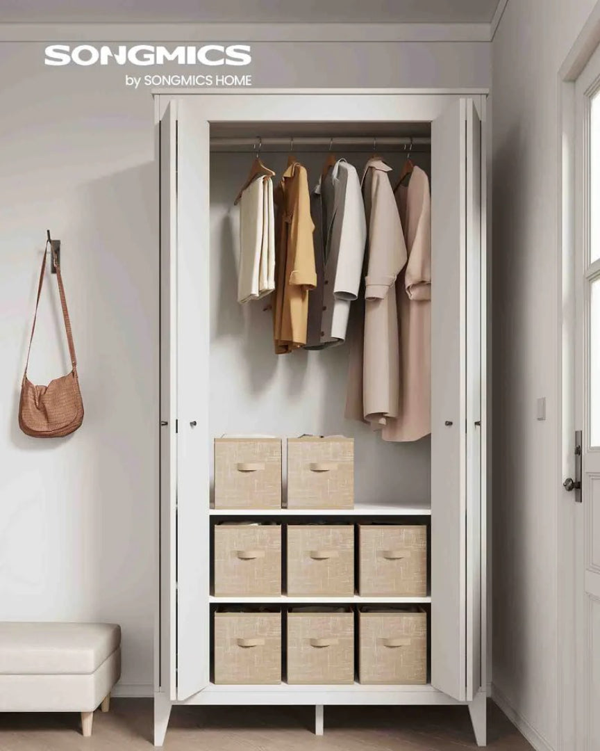 Foldable Storage Cubes Set Of 8 Fabric Bins