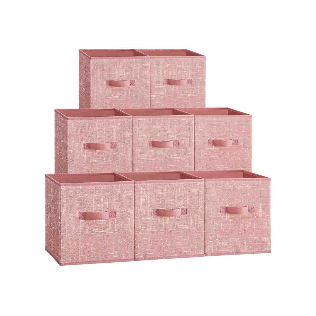 Foldable Storage Cubes Set Of 8 Fabric Bins