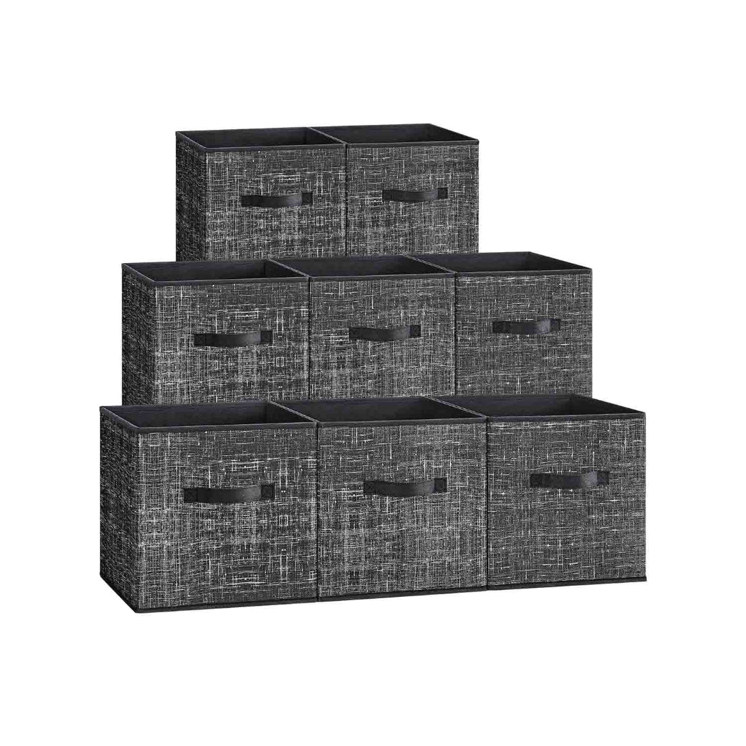 Foldable Storage Cubes Set Of 8 Fabric Bins