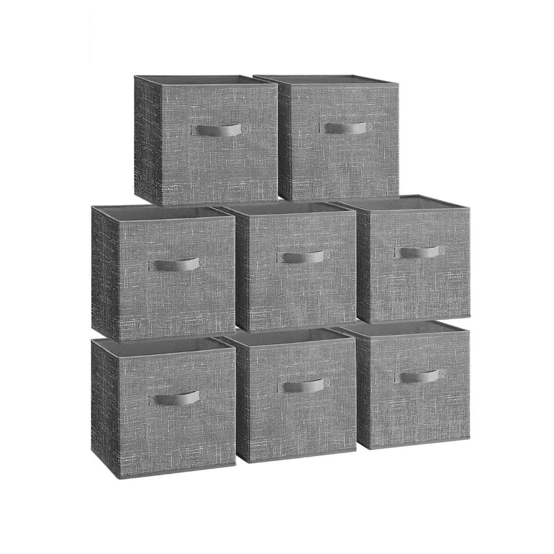 Foldable Storage Cubes Set Of 8 Fabric Bins