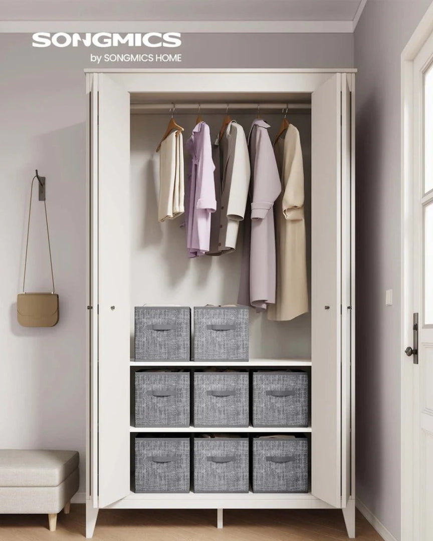 Foldable Storage Cubes Set Of 8 Fabric Bins