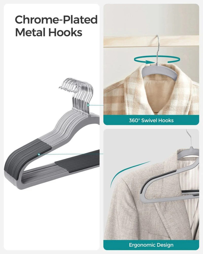 Plastic Coat Hangers Pack Of 50