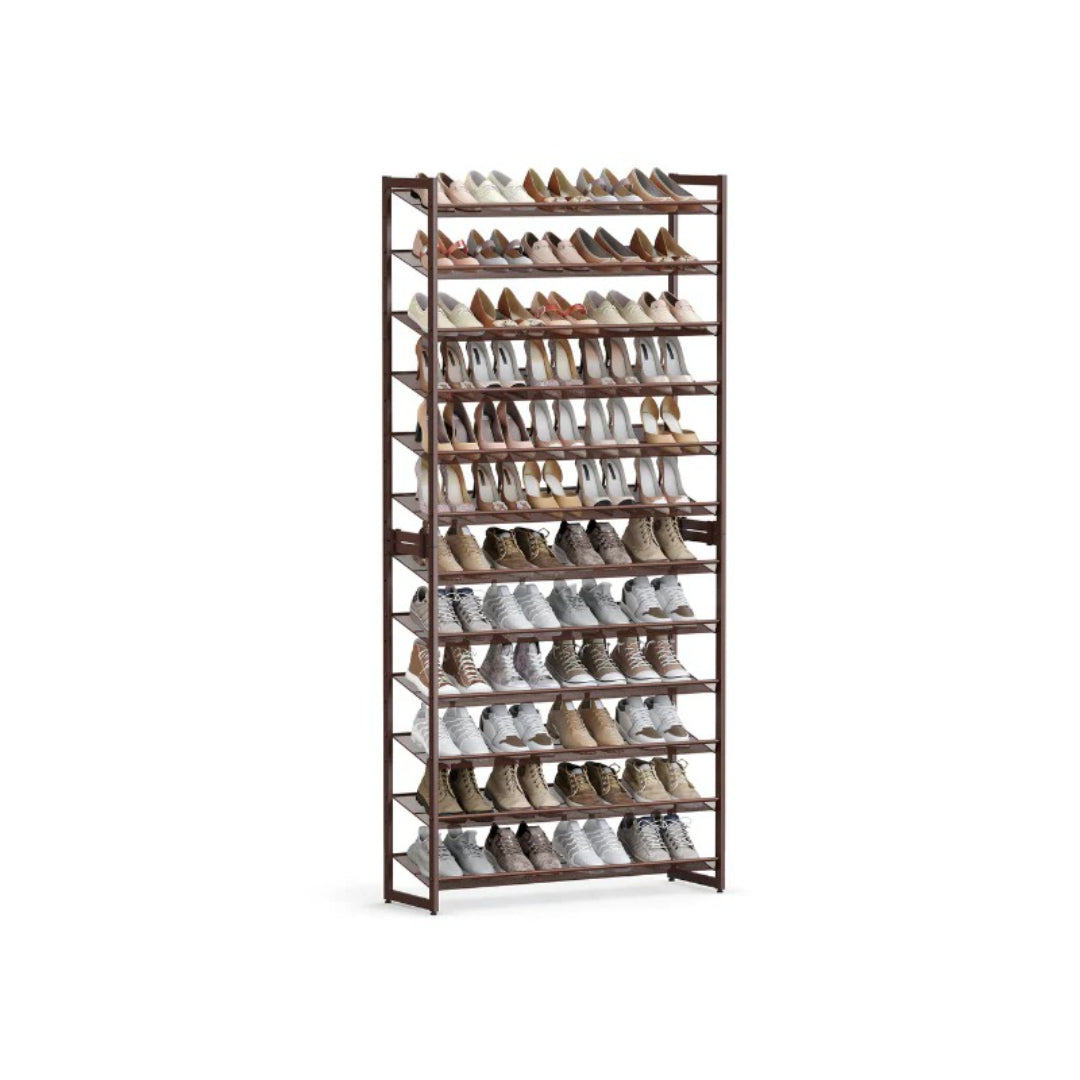 12 Tier Shoe Rack With Metal Shelves – product view 1 | Ridgefield New York