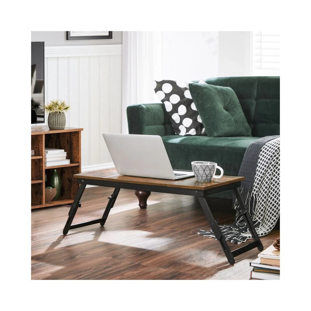 Adjustable Laptop Table With Tilt Top & Foldable Legs Bed Tray – product view 2 | Ridgefield New York