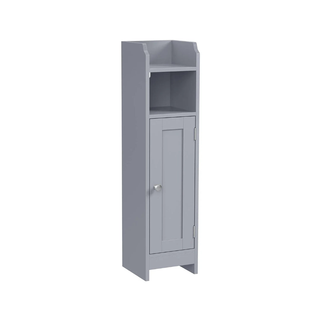 Corner Bathroom Storage Cabinet Slim Floor Cabinet 31.5in High