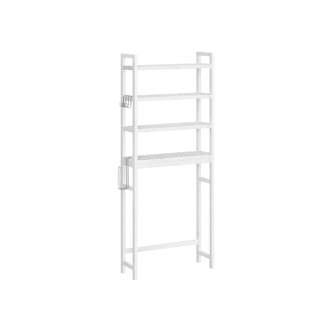 Bamboo Over Toilet Bathroom Organizer 3 Or 4 Tier Shelf