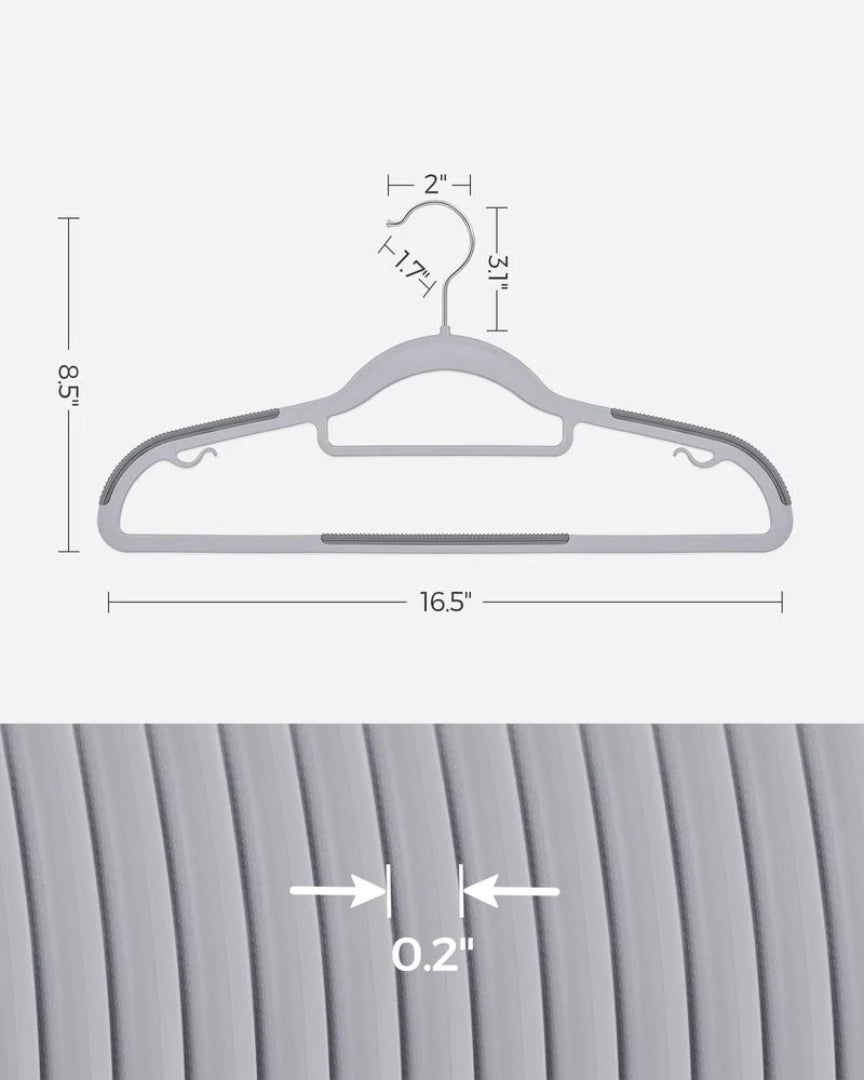 Heavy Duty Plastic Clothes Hangers Pack Of 30 Or 50