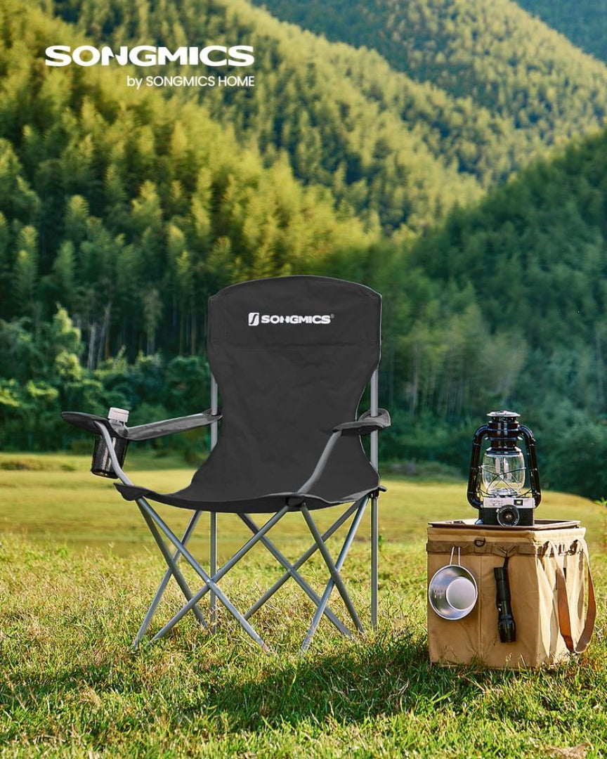 Camping Chairs Set of 2 Folding Chairs 330lb Capacity 35.4in Portable