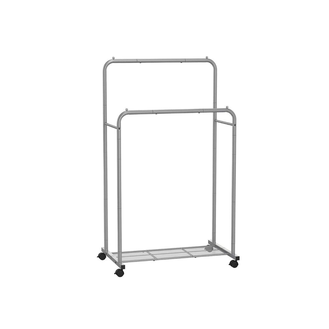 Clothes Rack With Wheels Metal Garment Rack 35.8in Wide