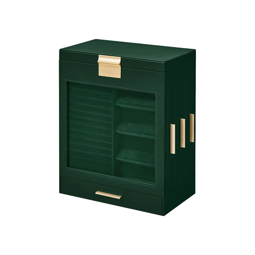 Jewelry Organizer Box With Mirror 5 Layer And Side Drawers