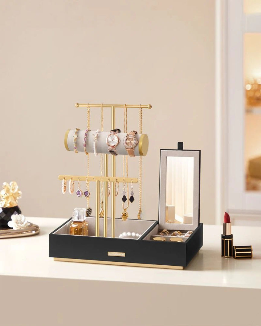 Jewelry Holder Stand With Necklace Bracelet And Earring Rack