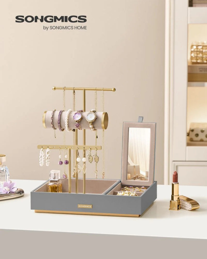 Jewelry Holder Stand With Necklace Bracelet And Earring Rack