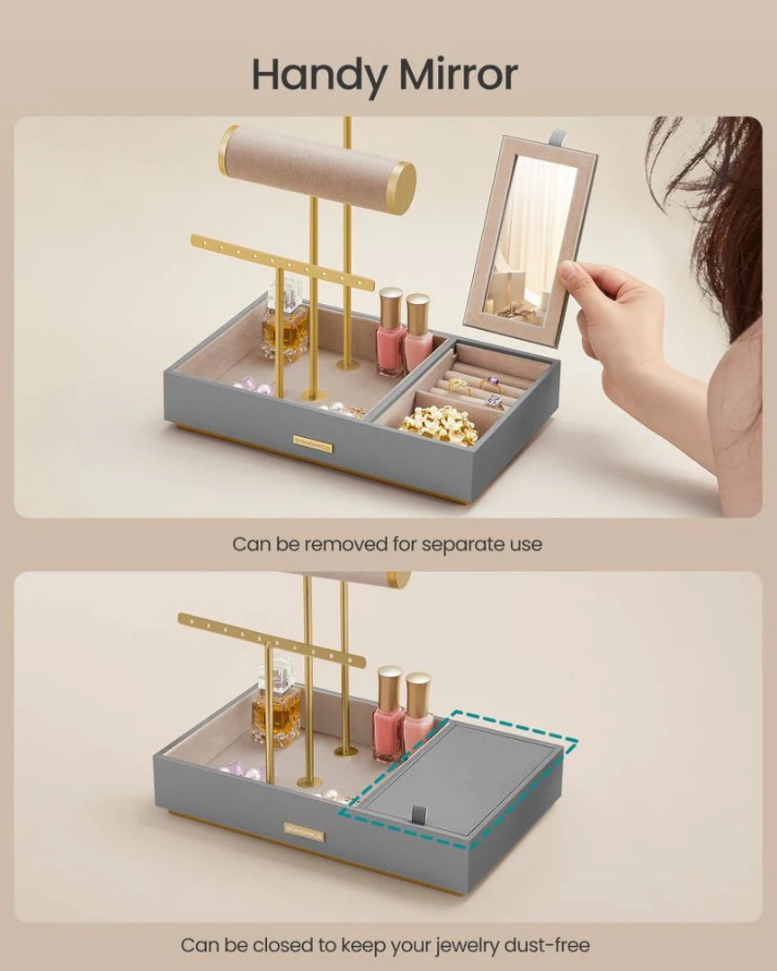 Jewelry Holder Stand With Necklace Bracelet And Earring Rack