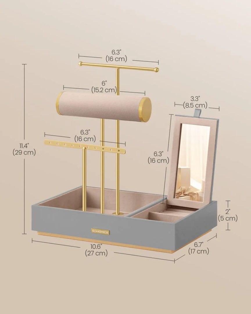 Jewelry Holder Stand With Necklace Bracelet And Earring Rack