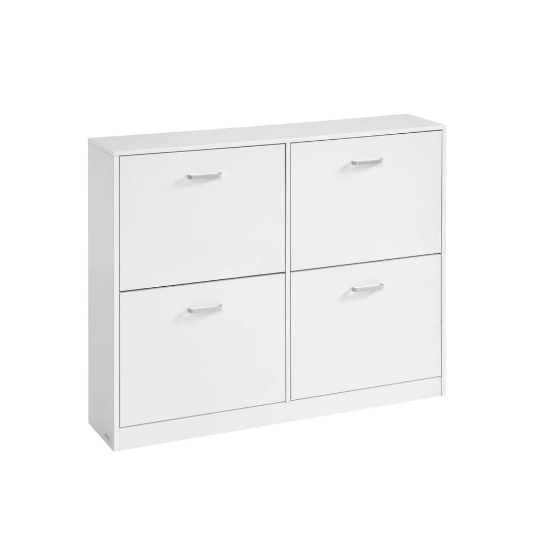 Shoe Cabinet With 4 Flip Doors, Slim Storage Organizer