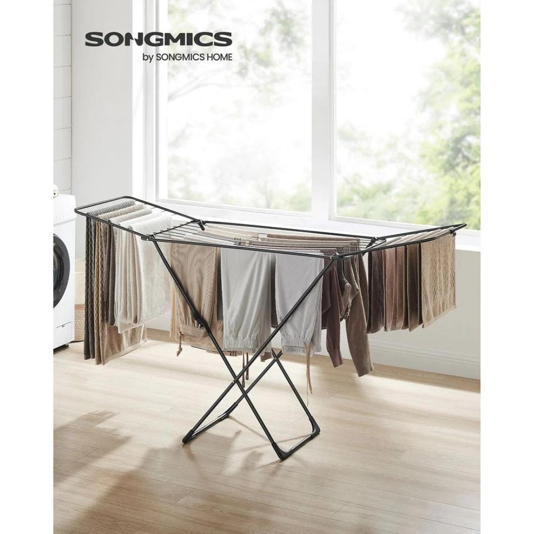 Clothes Drying Rack Foldable Gullwing Airer 71.7in Wide