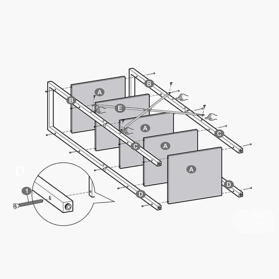 5 Tier Storage Shelving Unit, 60.6 Inch Narrow Bookcase