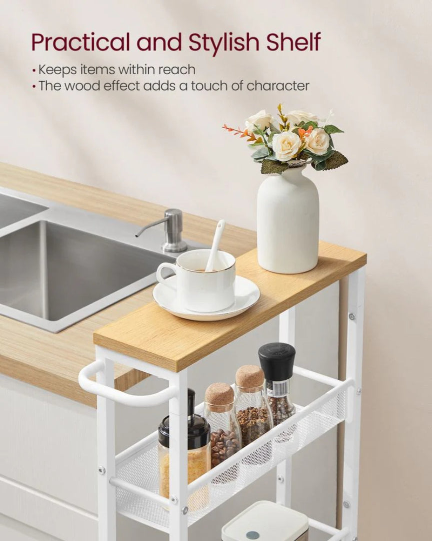 Slim Rolling Storage Cart 4 Or 5 Tier Narrow Utility