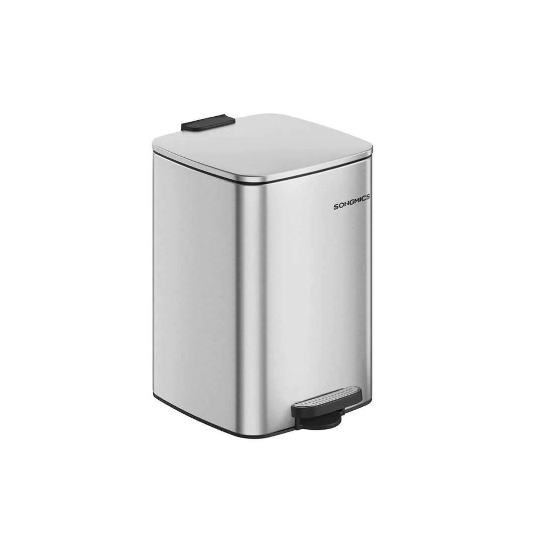 Stainless Steel Step Trash Can with Inner Bucket, 5.2–8 Gallon