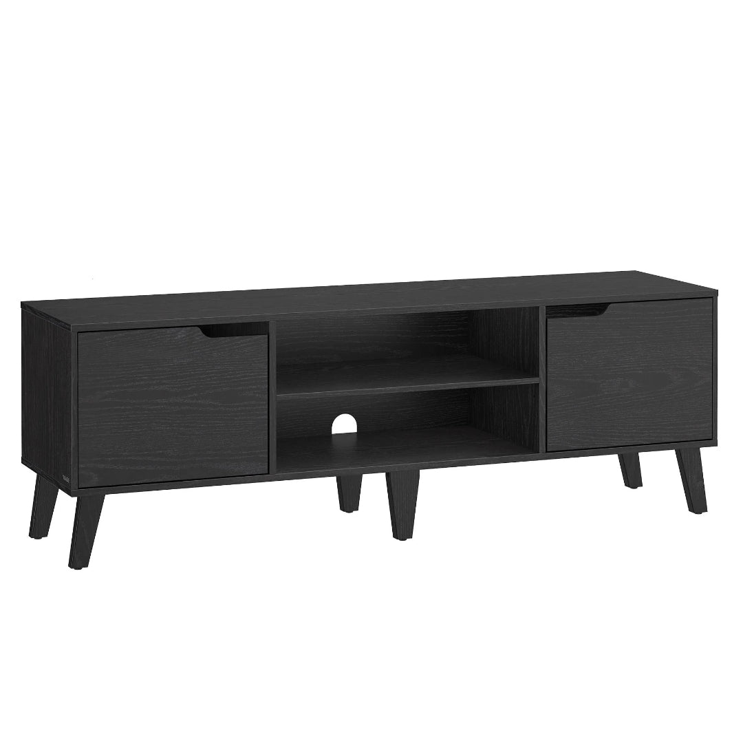 TV Stand For 65 Inch TVs With Cabinets And Adjustable Shelf