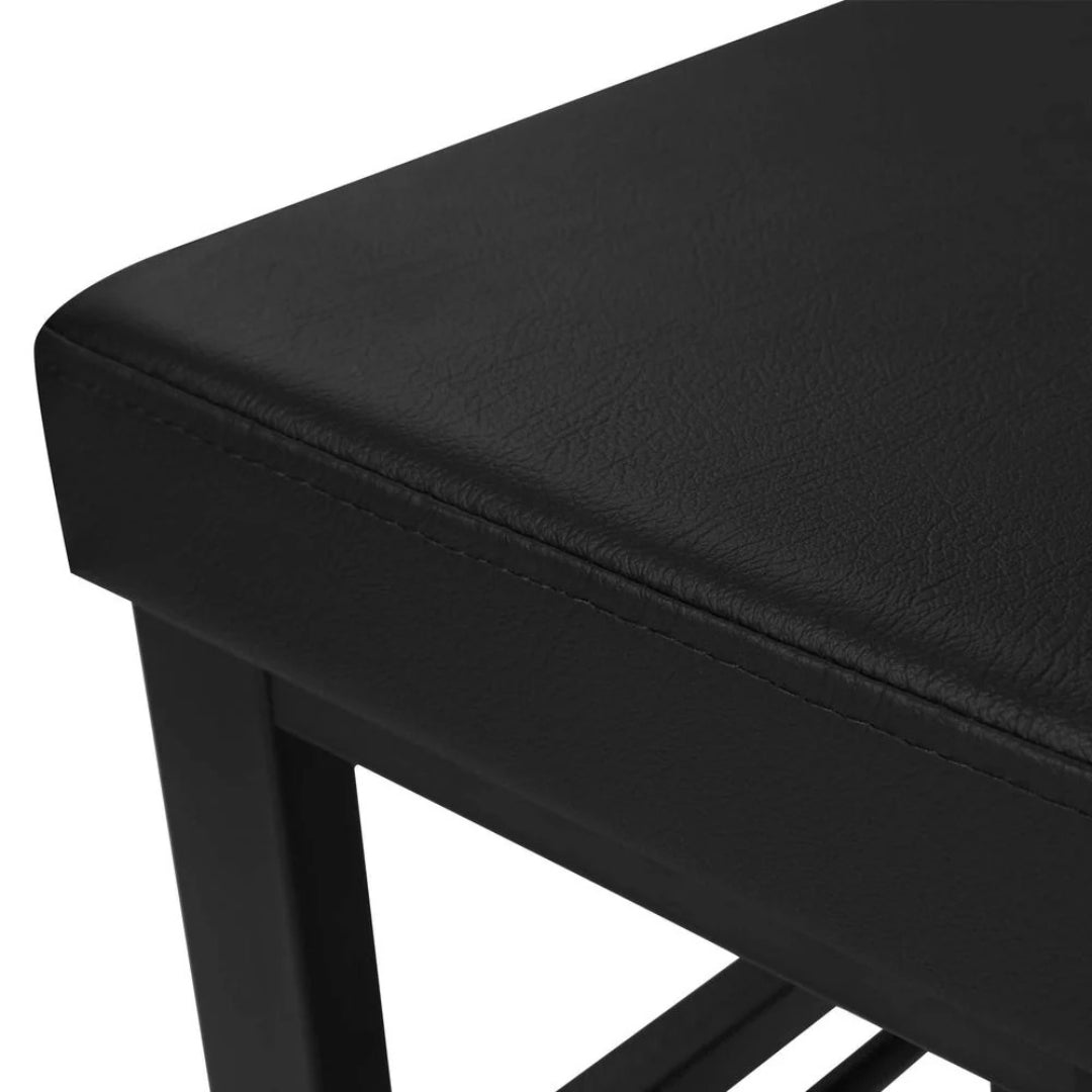 3 Tier Shoe Bench With Cushion & Storage Shelves Entryway Unit