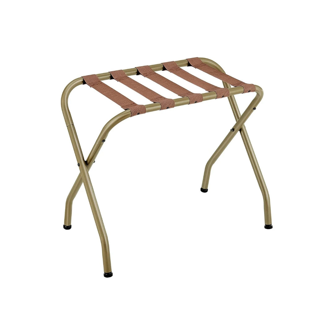 Folding Luggage Rack Steel Suitcase Stand For Guest Room