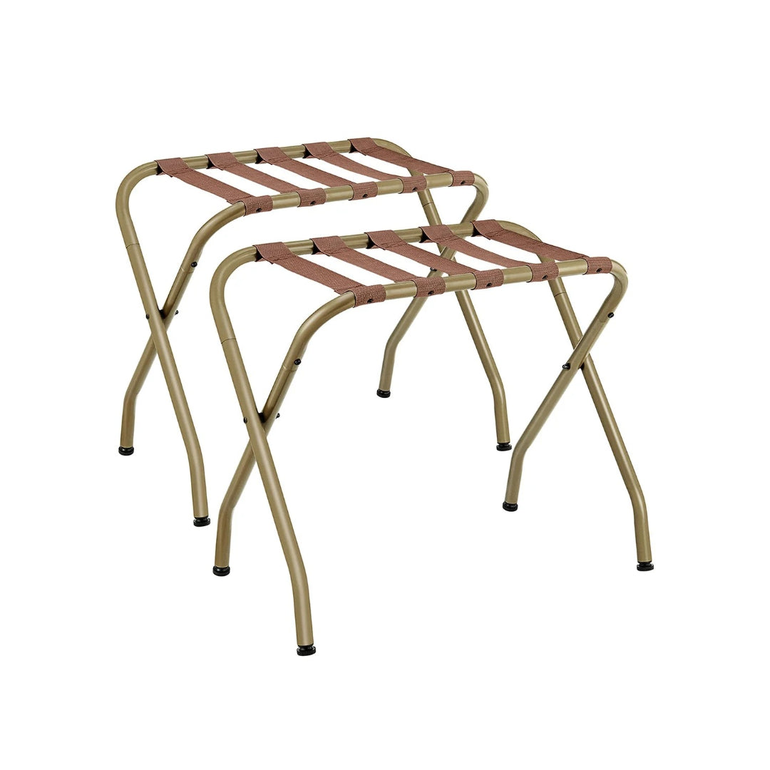 Folding Luggage Rack Steel Suitcase Stand For Guest Room