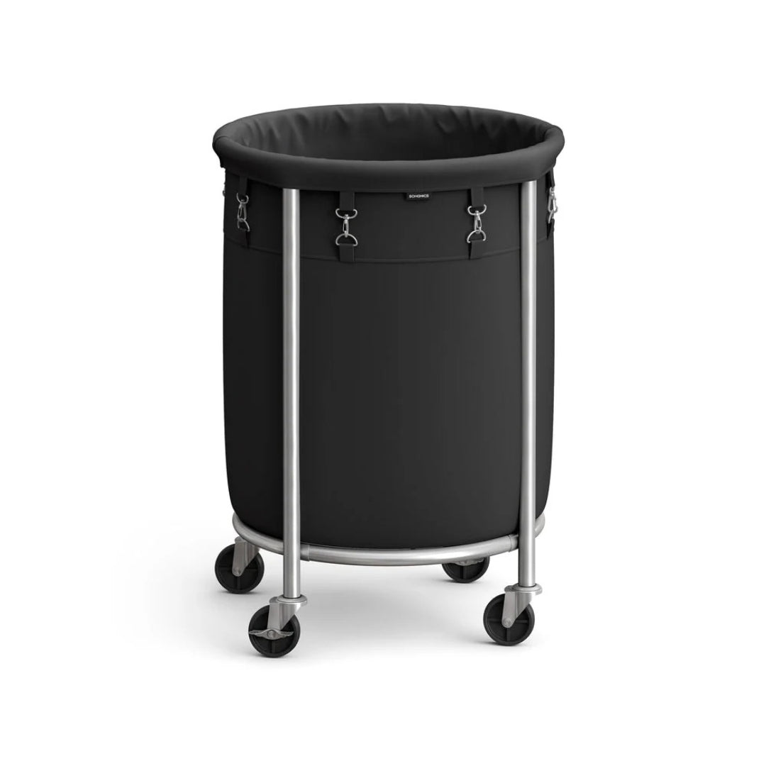 Laundry Basket With Wheels 29 Gallon Removable Bag 28in High