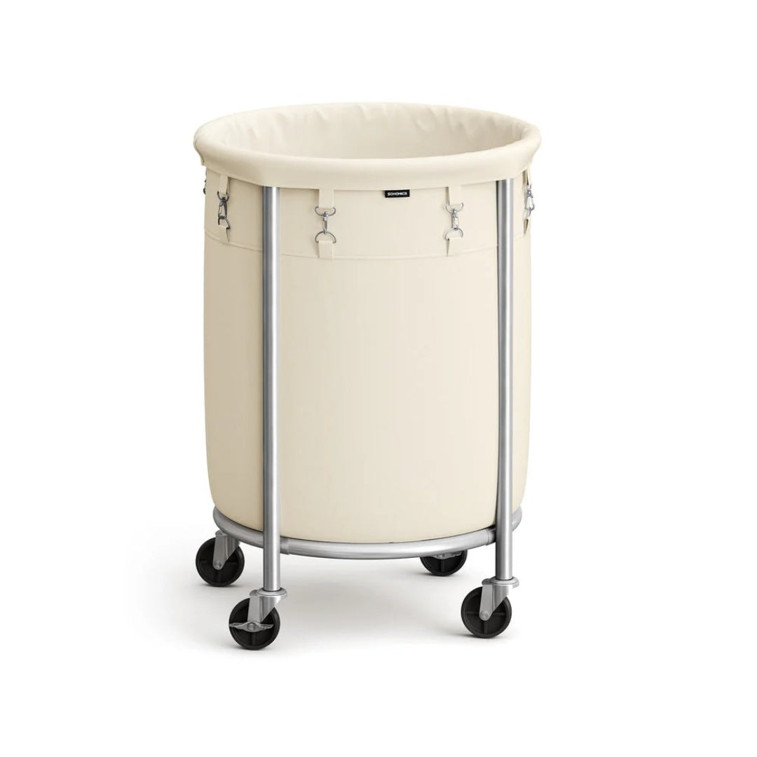 Laundry Basket With Wheels 29 Gallon Removable Bag 28in High