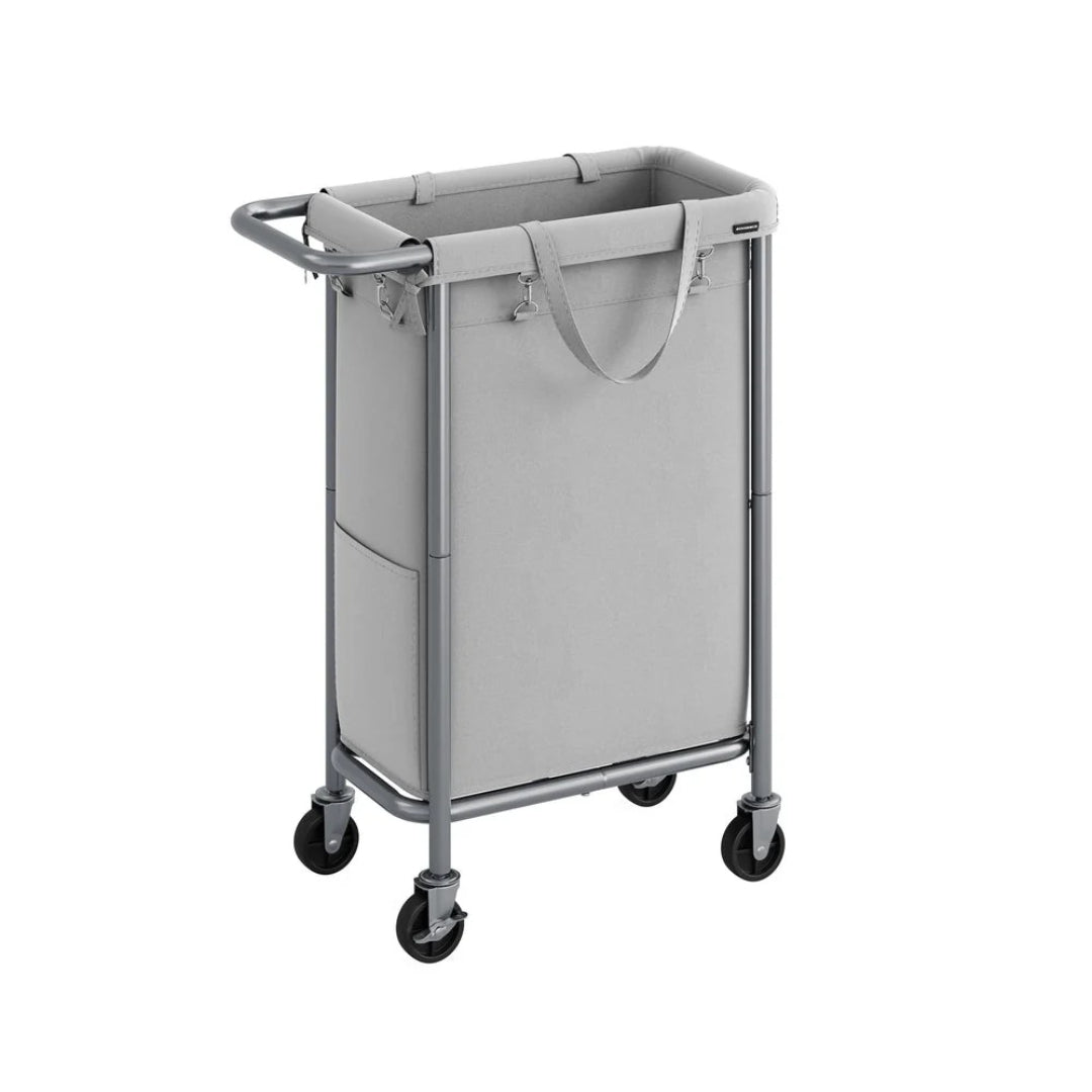 Laundry Basket With Wheels 23.8 Gallon Slim Hamper 31.9in High