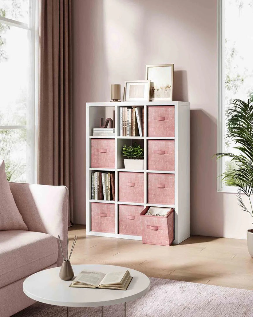 Foldable Storage Cubes Set Of 8 Fabric Bins