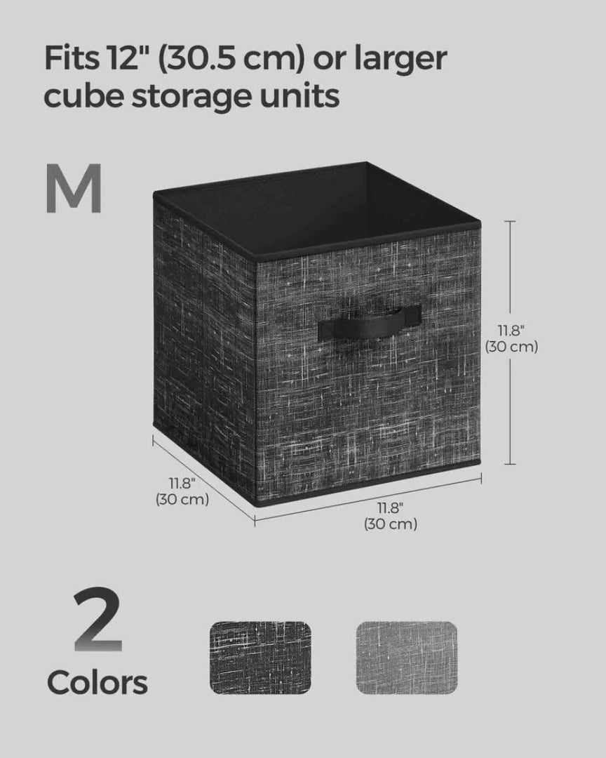 Foldable Storage Cubes Set Of 8 Fabric Bins