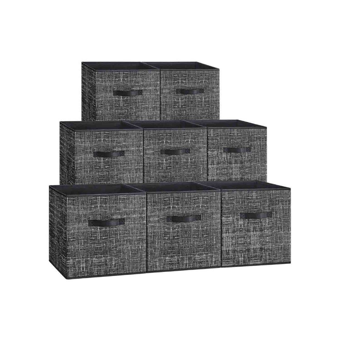 Foldable Storage Cubes Set Of 8 Fabric Bins