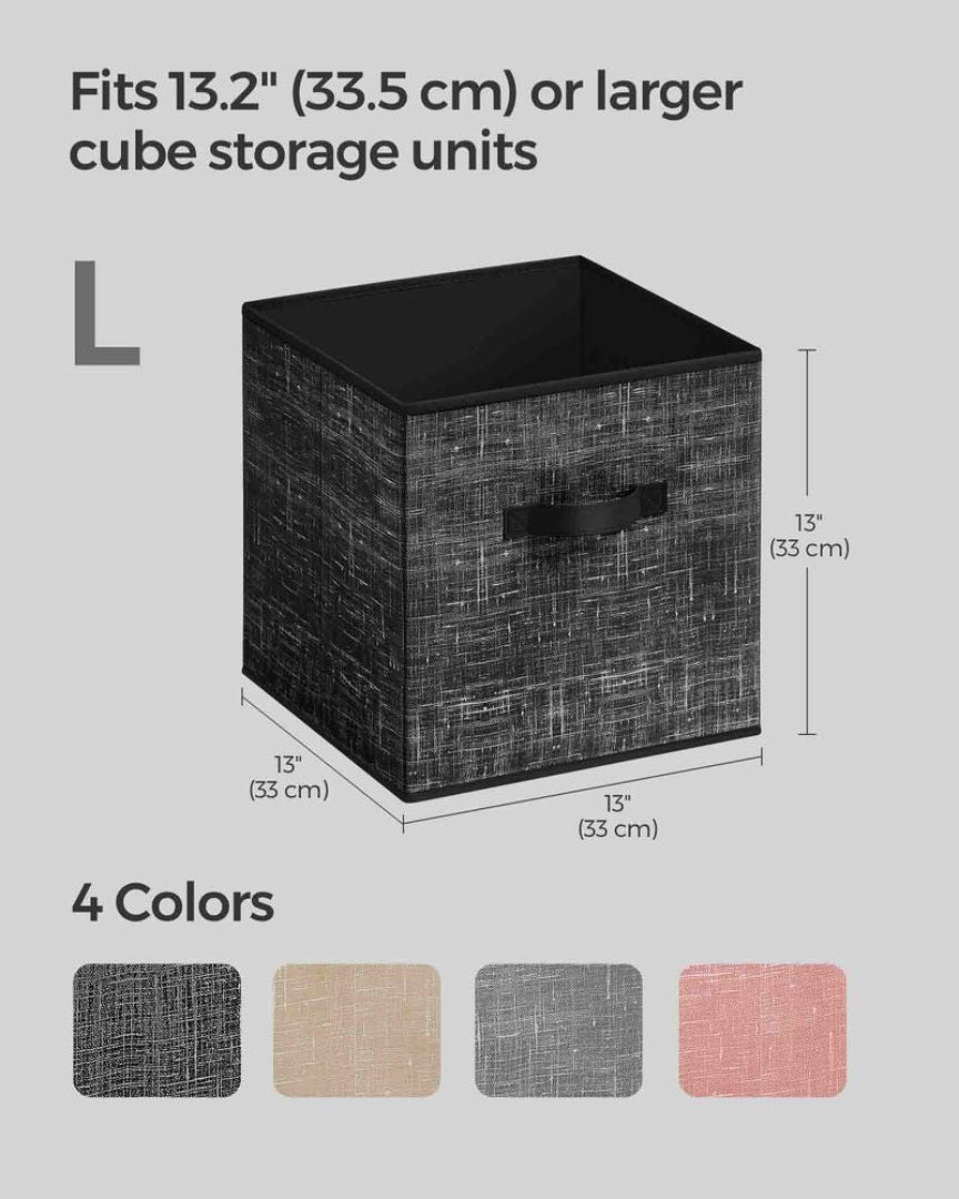 Foldable Storage Cubes Set Of 8 Fabric Bins