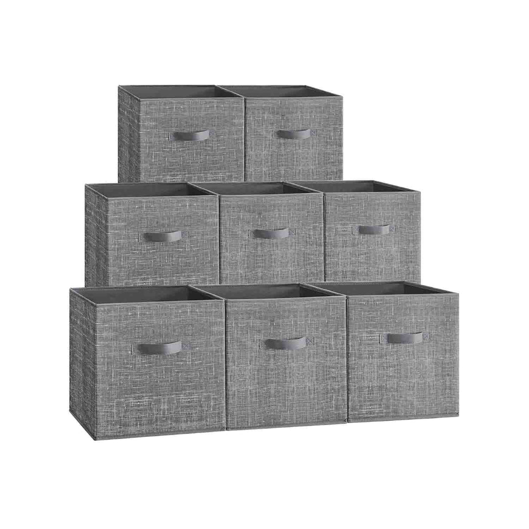 Foldable Storage Cubes Set Of 8 Fabric Bins