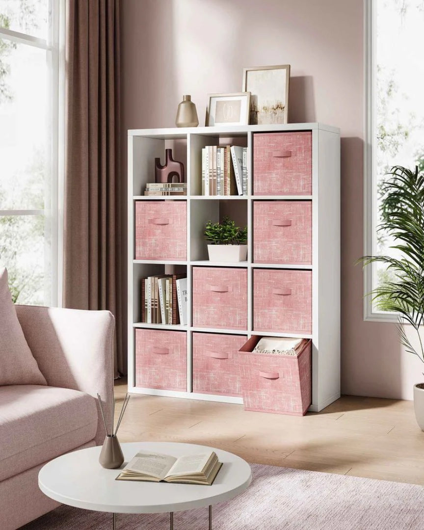 Foldable Storage Cubes Set Of 8 Fabric Bins